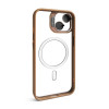 Чохол з функцією MagSafe для Apple iPhone 12 з підставкою та захистом для камер gold brown (9)