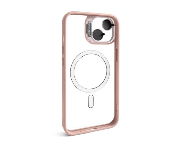 Чохол з функцією MagSafe для Apple iPhone 12 з підставкою та захистом для камер pink (10)