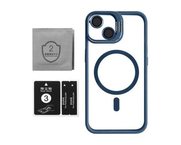 Чохол із підставкою та захистом для камер MagSafe для iPhone 12 Pro Max (4) dark blue