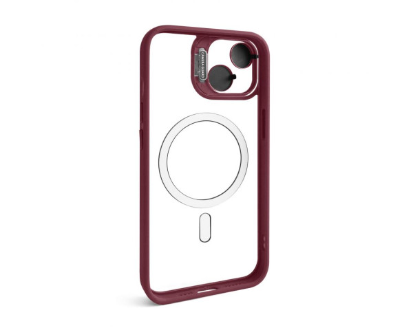 Чохол із підставкою та захистом для камер MagSafe для iPhone 12 Pro Max (5) bordo