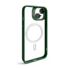Чехол с функцией MagSafe для Apple iPhone 13 с подставкой и защитой для камер green