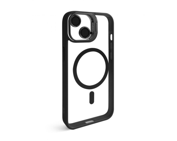 Чехол с функцией MagSafe для Apple iPhone 13 с подставкой и защитой для камер black