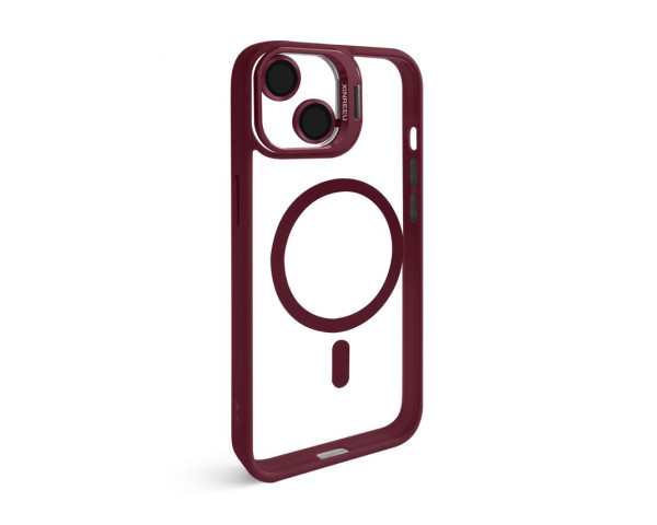 Чохол із підставкою та захистом для камер MagSafe для iPhone 13 (5) bordo