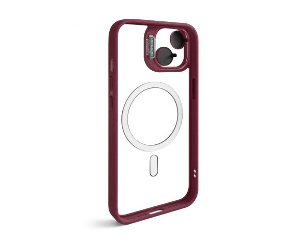 Чохол із підставкою та захистом для камер MagSafe для iPhone 13 (5) bordo