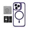 Чехол с функцией MagSafe для Apple iPhone 13 Pro с подставкой и защитой для камер violet