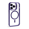 Чехол с функцией MagSafe для Apple iPhone 13 Pro с подставкой и защитой для камер violet