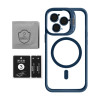 Чехол с функцией MagSafe для Apple iPhone 13 Pro с подставкой и защитой для камер dark blue