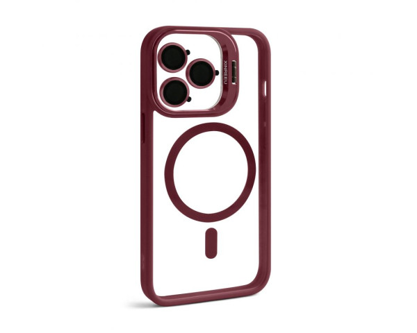 Чохол із підставкою та захистом для камер MagSafe для iPhone 13 Pro (5) bordo