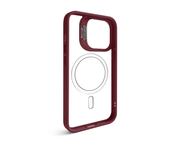 Чохол із підставкою та захистом для камер MagSafe для iPhone 13 Pro (5) bordo