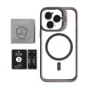 Чехол с функцией MagSafe для Apple iPhone 13 Pro с подставкой и защитой для камер light grey
