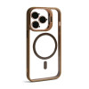 Чохол з функцією MagSafe для Apple iPhone 13 Pro з підставкою та захистом для камер gold brown (9)