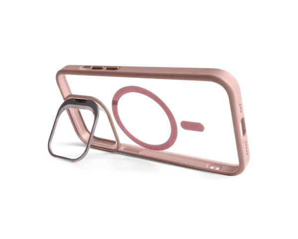 Чохол з функцією MagSafe для Apple iPhone 13 Pro з підставкою та захистом для камер pink (10)