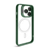 Чехол с функцией MagSafe для Apple iPhone 13 Pro Max с подставкой и защитой для камер green
