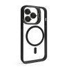 Чехол с функцией MagSafe для Apple iPhone 13 Pro Max с подставкой и защитой для камер black