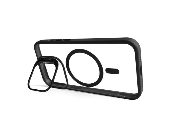 Чехол с функцией MagSafe для Apple iPhone 13 Pro Max с подставкой и защитой для камер black