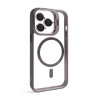 Чехол с функцией MagSafe для Apple iPhone 13 Pro Max с подставкой и защитой для камер light grey