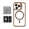 Чохол з функцією MagSafe для Apple iPhone 13 Pro Max з підставкою та захистом для камер gold brown (9)