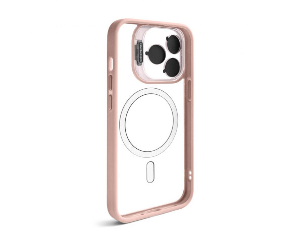 Чохол з функцією MagSafe для Apple iPhone 13 Pro Max з підставкою та захистом для камер pink (10)
