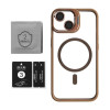 Чохол з функцією MagSafe для Apple iPhone 14 з підставкою та захистом для камер gold brown (9)