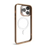 Чохол з функцією MagSafe для Apple iPhone 14 Pro з підставкою та захистом для камер gold brown (9)