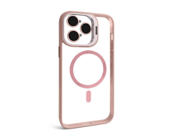 Чохол з функцією MagSafe для Apple iPhone 14 Pro з підставкою та захистом для камер pink (10)