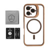 Чохол з функцією MagSafe для Apple iPhone 15 Pro Max з підставкою та захистом для камер gold brown (9)