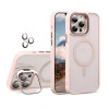 Чохол з функцією MagSafe для Apple iPhone 16 з підставкою та захистом для камер pink (10)