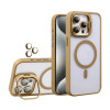 Чохол з функцією MagSafe для Apple iPhone 16 Pro Max з підставкою та захистом для камер gold brown (9)