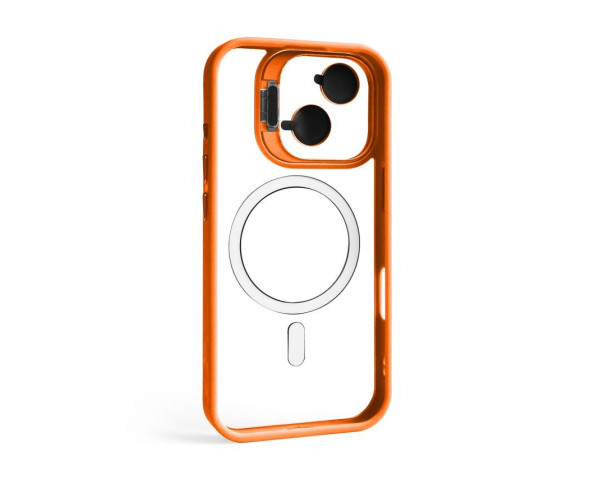 Чохол з функцією MagSafe для Apple iPhone 17 з підставкою та захистом для камер orange (07)