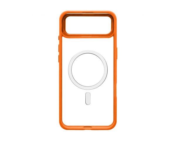 Чохол з функцією MagSafe для Apple iPhone 17 Air з підставкою та захистом для камер orange (07)