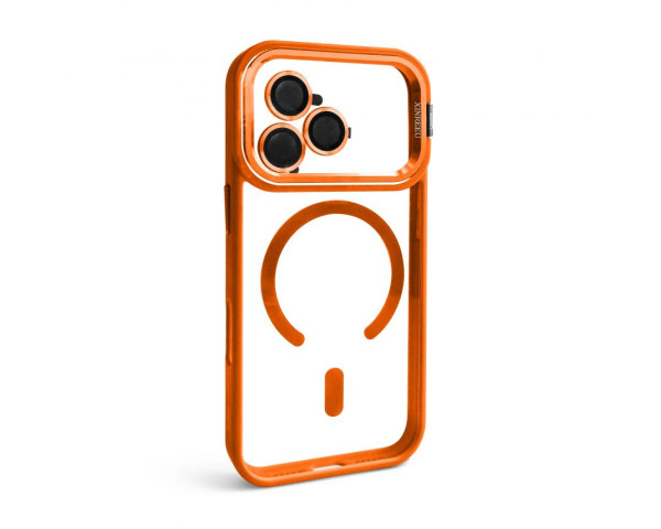 Чохол з функцією MagSafe для Apple iPhone 17 Pro з підставкою та захистом для камер orange (07)