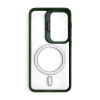 Чохол з функцією MagSafe для Samsung Galaxy S24/S921 (2024) з підставкою та захистом для камер green (1)