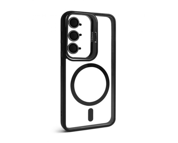 Чехол с функцией MagSafe для Samsung Galaxy S24/S921 (2024) с подставкой и защитой для камер black (3)