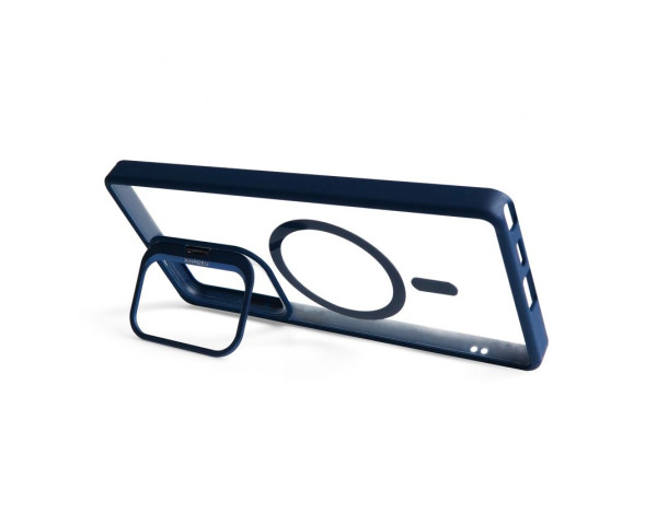 Чехол с функцией MagSafe для Samsung Galaxy S24 Ultra/S928 (2024) с подставкой и защитой для камер dark blue (4)