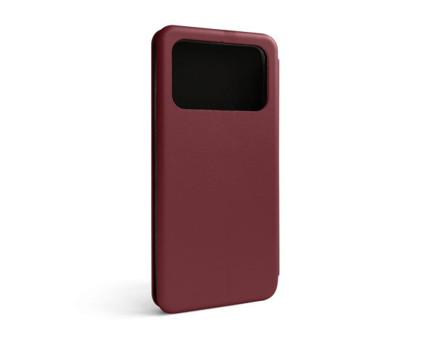 Чохол-книжка боковий Premium Xiaomi Poco C40 Marsala