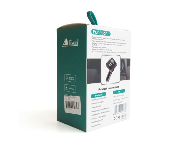 FM-трансмітер ALS-A824 Bluetooth black