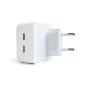 Мережевий зарядний пристрій (адаптер) для Apple iРhone A2246 2xPD / 35W white High Quality carton box