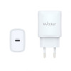 Сетевое зарядное устройство (адаптер) 2в1 WALKER WH-64 PD_25W + Data Cable Type-C to Type-C white
