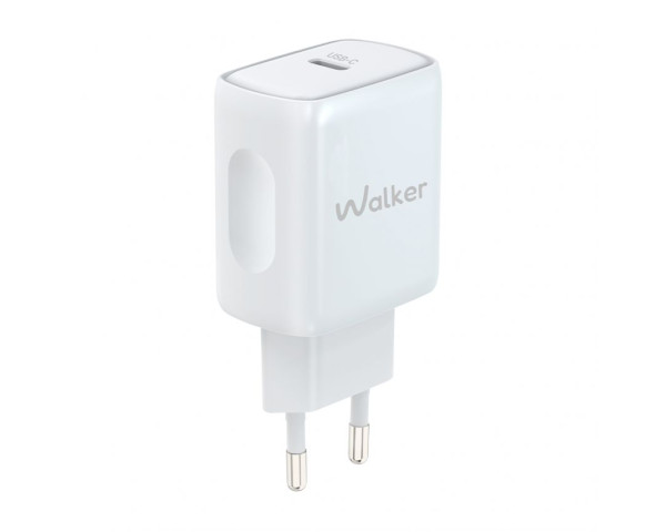 Мережевий зарядний пристрій (адаптер) WALKER WH-64 PD_25W white