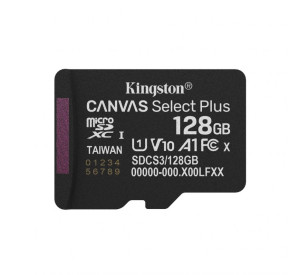 Карта пам'яті Kingston Canvas Select Plus MicroSDXC 128GB Class 10 UHS-I R150MB/s (SDCS3/128GBSP)