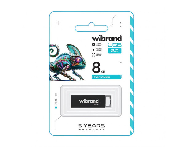 Флеш-пам'ять USB Wibrand Chameleon 8GB USB 2.0 black