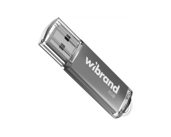 Флеш-пам'ять USB Wibrand Сougar 8GB USB 2.0 silver