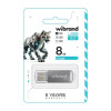 Флеш-пам'ять USB Wibrand Сougar 8GB USB 2.0 silver