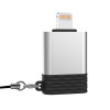 Перехідник OTG XO NB186 Lightning to USB2.0 silver
