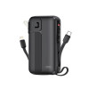 Power Bank XO PR259 10000mAh з Data Cable Type-C, Lightning black