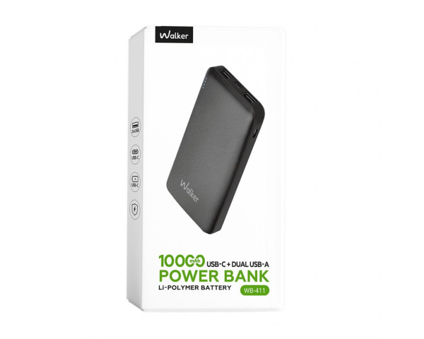 Power Bank WALKER WB-411 10000mAh black