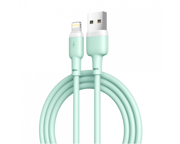Кабель USB XO NB208 Lightning 2.4A green