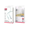 Кабель USB XO NB208 Lightning 2.4A green