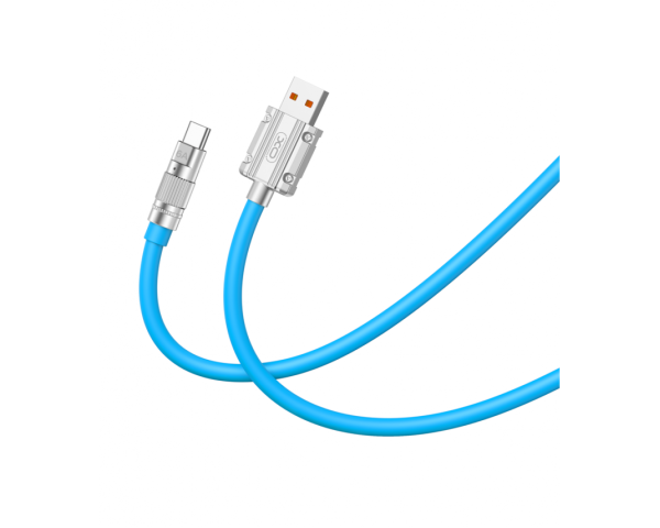 Кабель USB XO NB227 Type-C 6A 1.2м blue