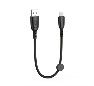 Кабель USB XO NB247 Type-C Quick Charge 6A 0.25м black